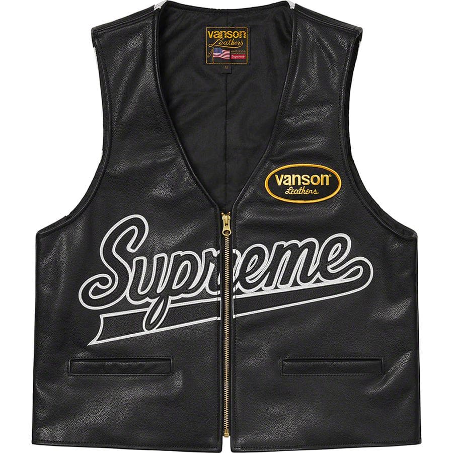 Supreme®/Vanson Leathers® Spider Web Vest release photo 3