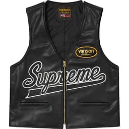 Supreme®/Vanson Leathers® Spider Web Vest release thumbnail 3