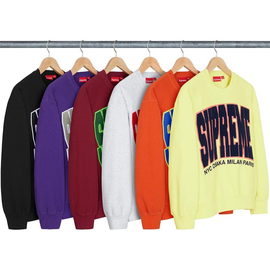 Supreme Cities Arc Crewneck release photo 1