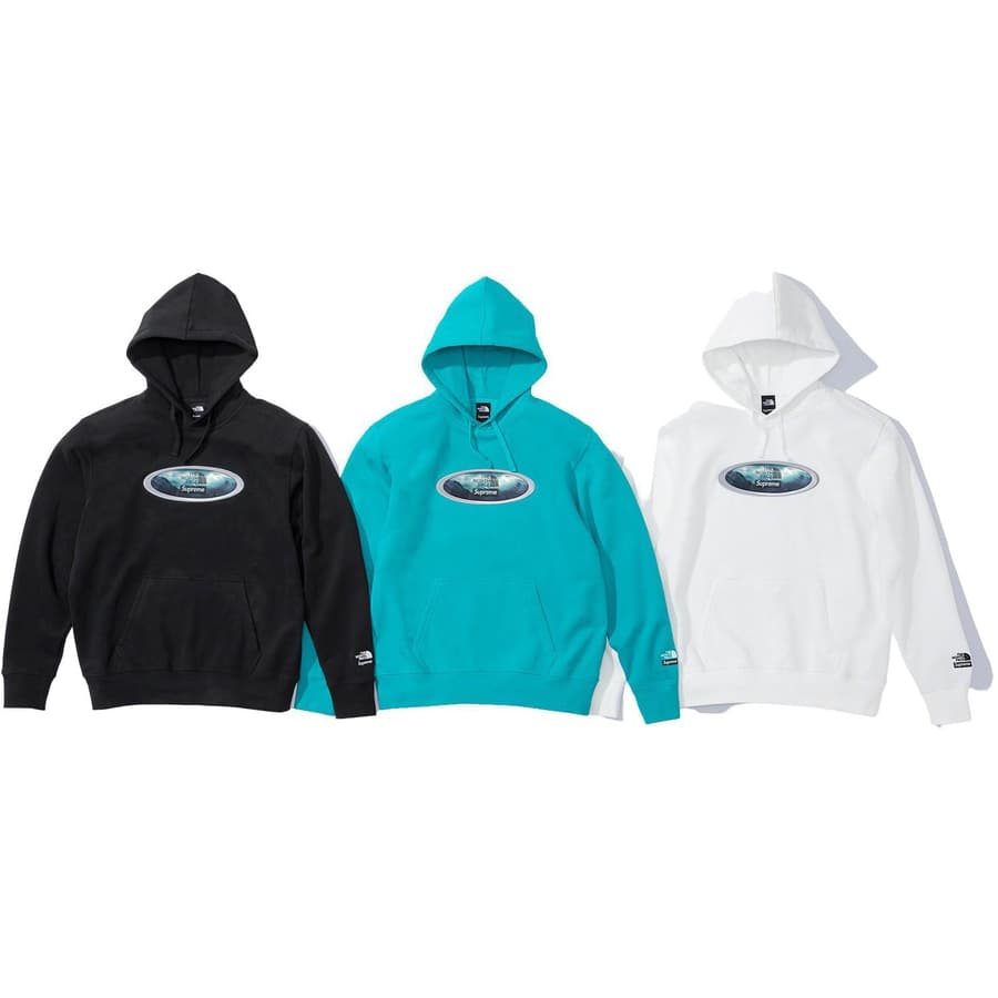 Supreme®/the North Face® Lenticular Mountains Hooded Sweatshirt release photo 1
