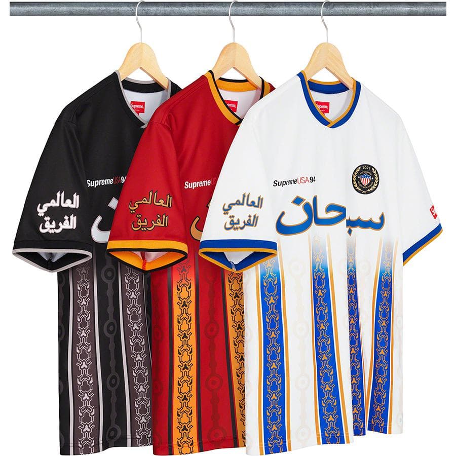 Supreme Arabic Logo Soccer Jersey release photo 1