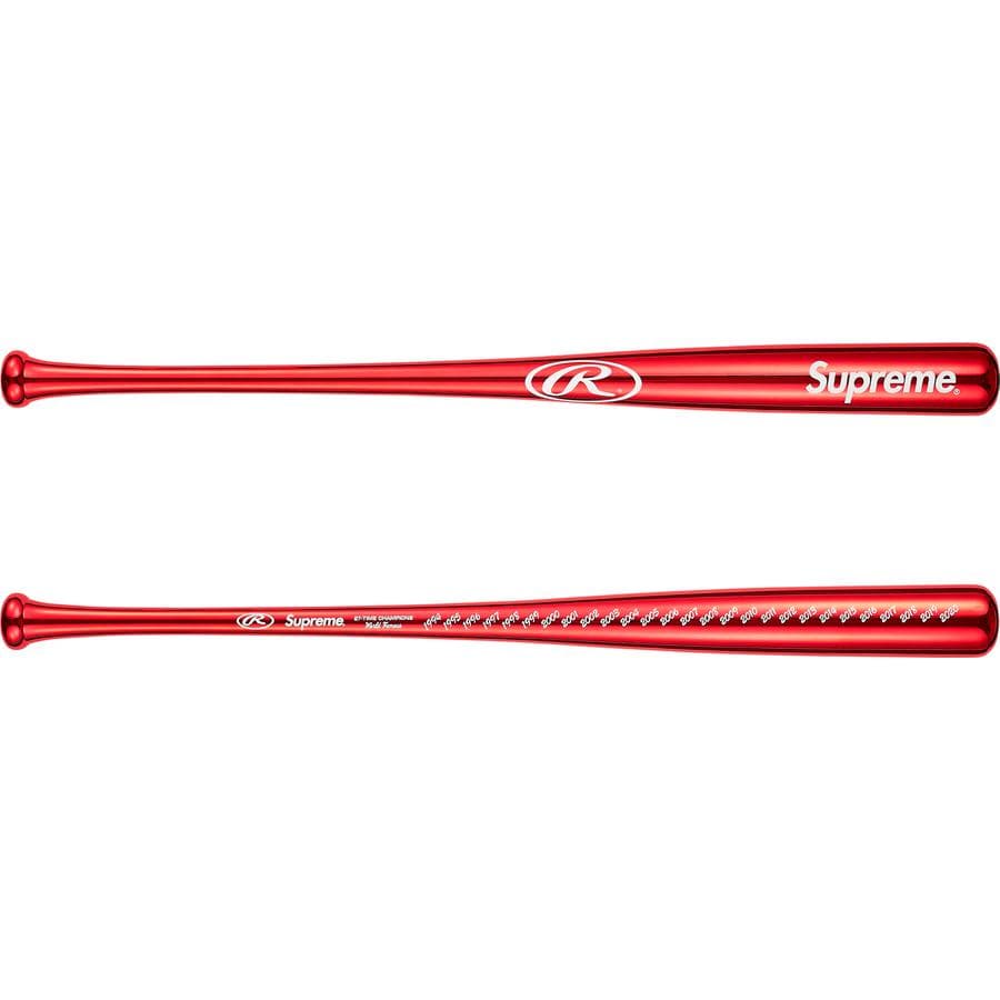 Supreme®/Rawlings® Chrome Maple Wood Baseball Bat release photo 1