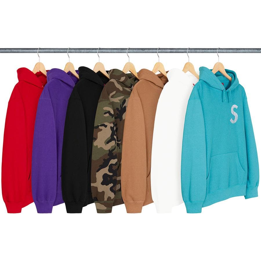 Supreme Swarovski® S Logo Hooded Sweatshirt release photo 1