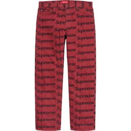 Supreme Frayed Logos Regular Jean release thumbnail 3