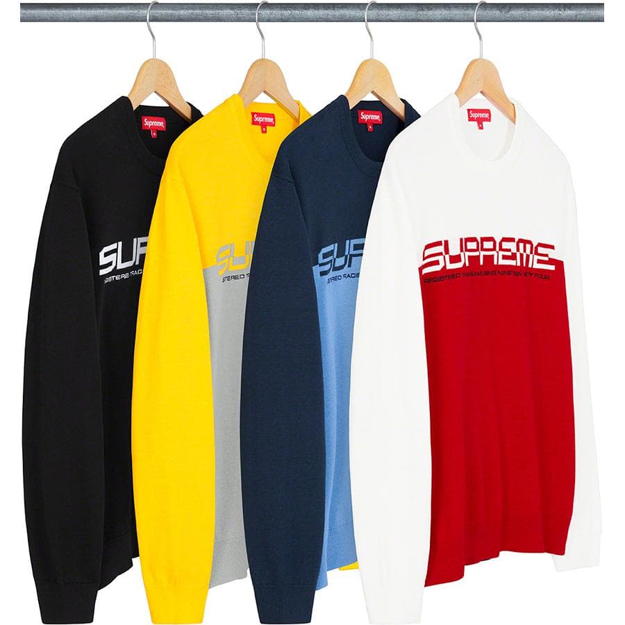 Supreme Split Logo Pullover release photo 1