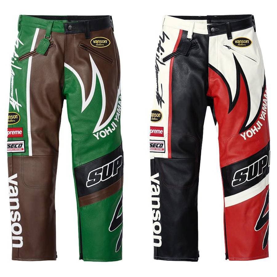Supreme®/yohji Yamamoto® Vanson Leathers® Split Pant release photo 1