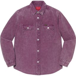 Supreme Washed Corduroy Shirt release thumbnail 1