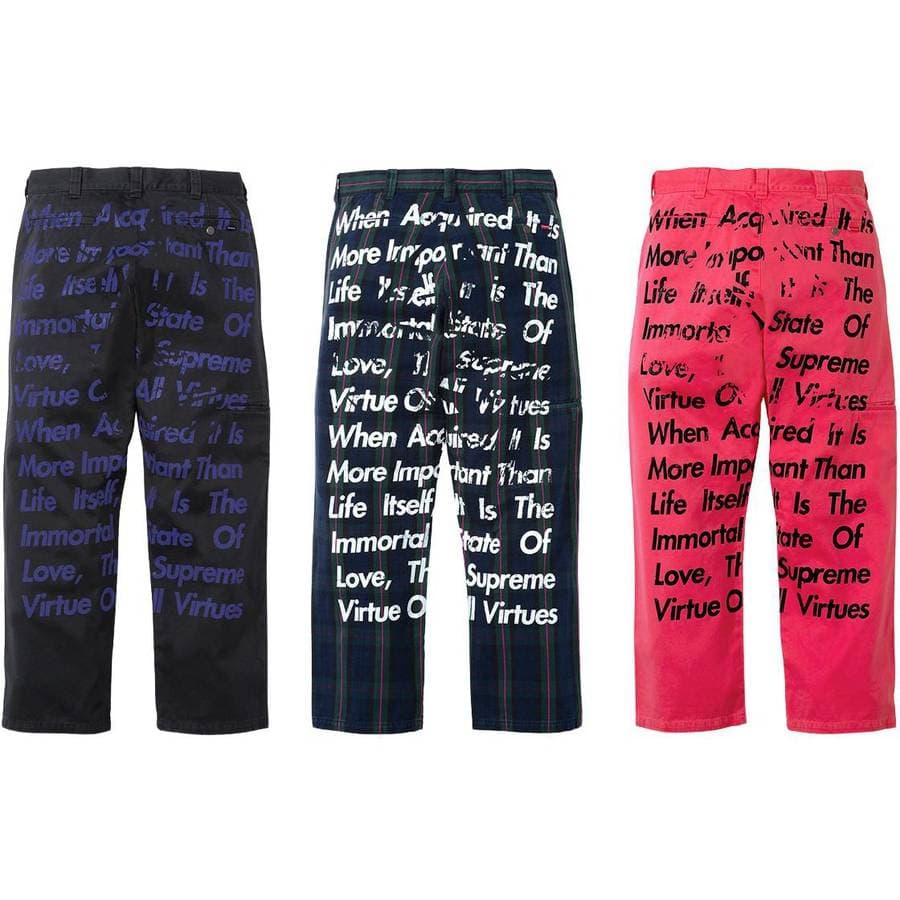 Supreme®/junya Watanabe Cdg Printed Work Pant release photo 1