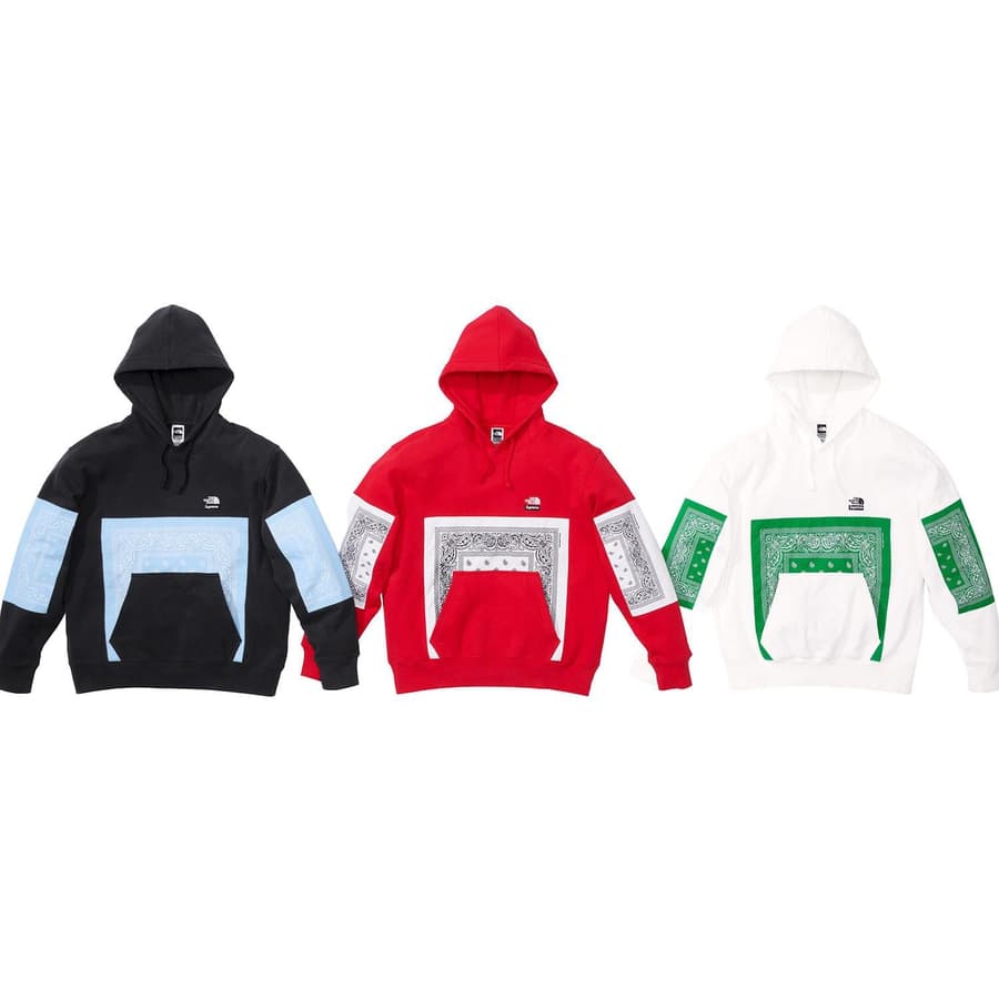 Supreme®/the North Face® Bandana Hooded Sweatshirt release photo 1