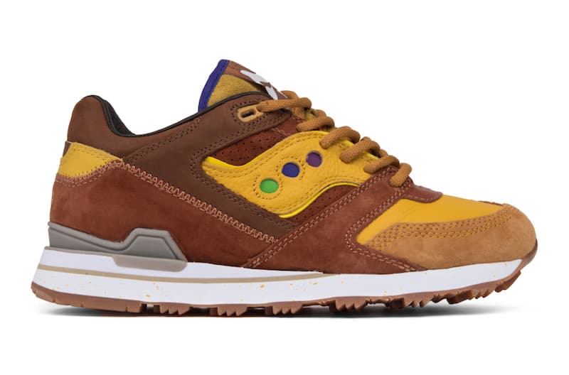 Feature x Saucony Courageous “Belgian Waffle” release photo