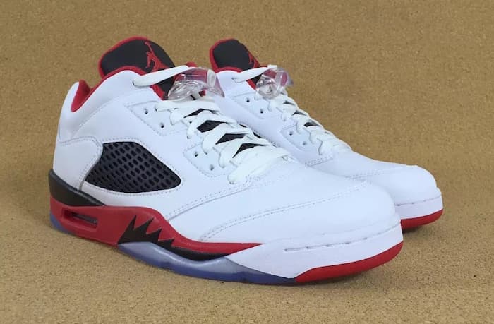 Air Jordan 5 Low “Fire Red” release photo 1