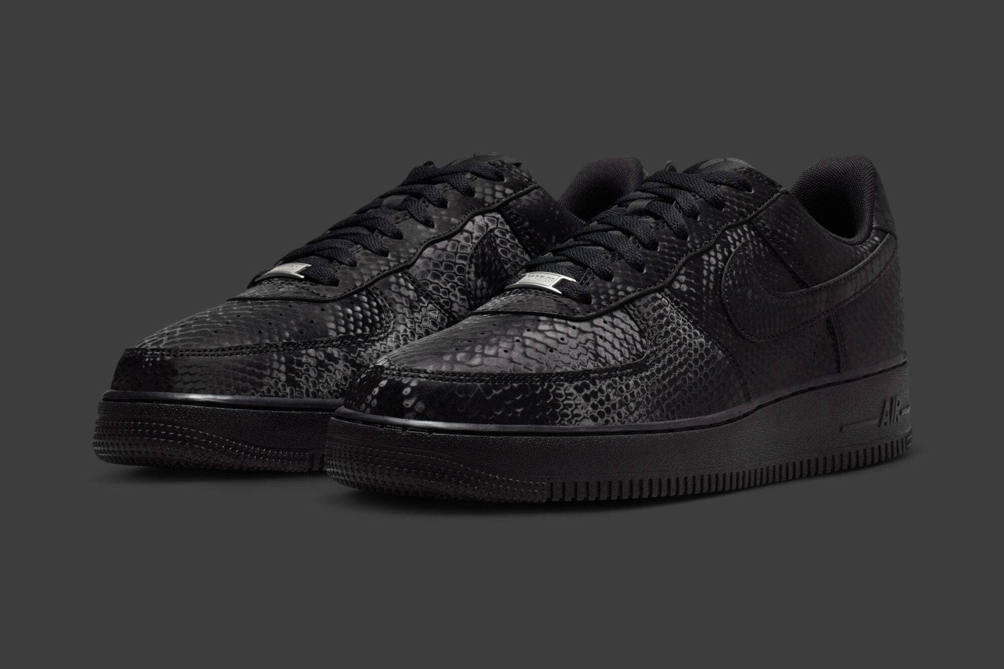 Kobe Bryant x Nike Air Force 1 Low "Triple Black" Nike release photo