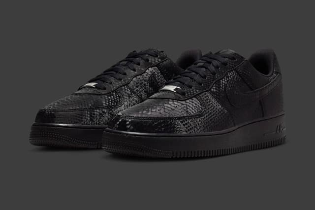 Kobe Bryant x Nike Air Force 1 Low "Triple Black" Nike release photo