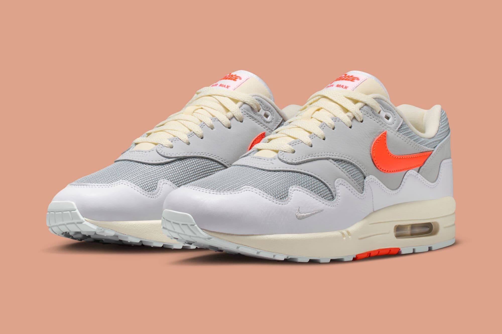 Patta x Nike Air Max 1 Waves "White/Hyper Crimson" Nike release photo