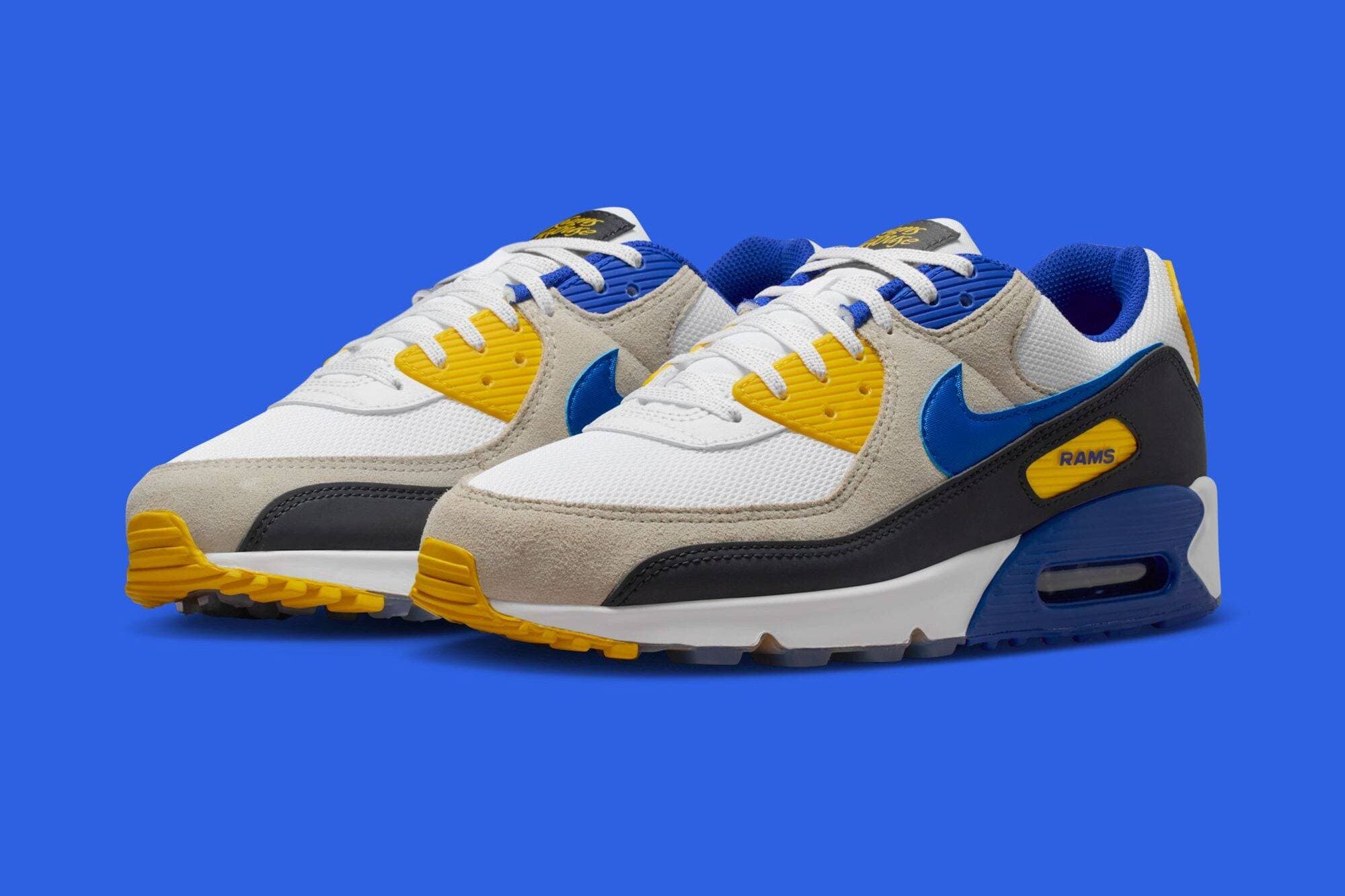 NFL x Nike Air Max 90 "Los Angeles Rams" Nike release photo