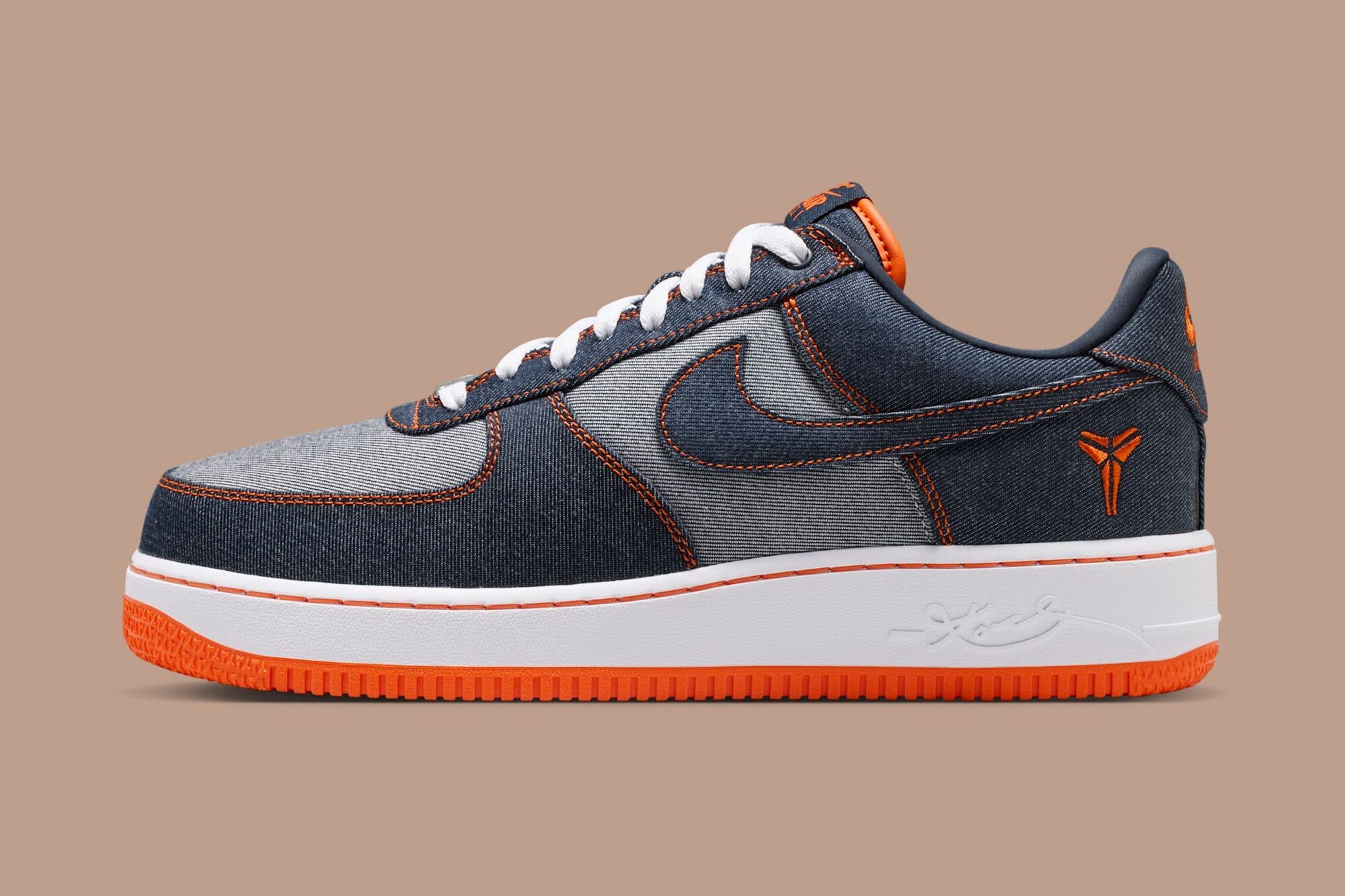 Kobe Bryant x Nike Air Force 1 Low "Denim" Nike release photo