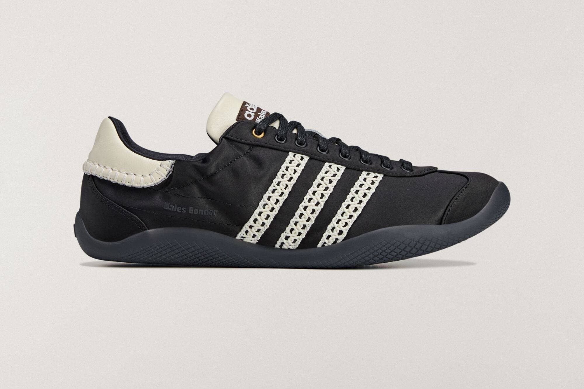 Wales Bonner x adidas Karintha Lo Satin "Core Black" adidas release photo