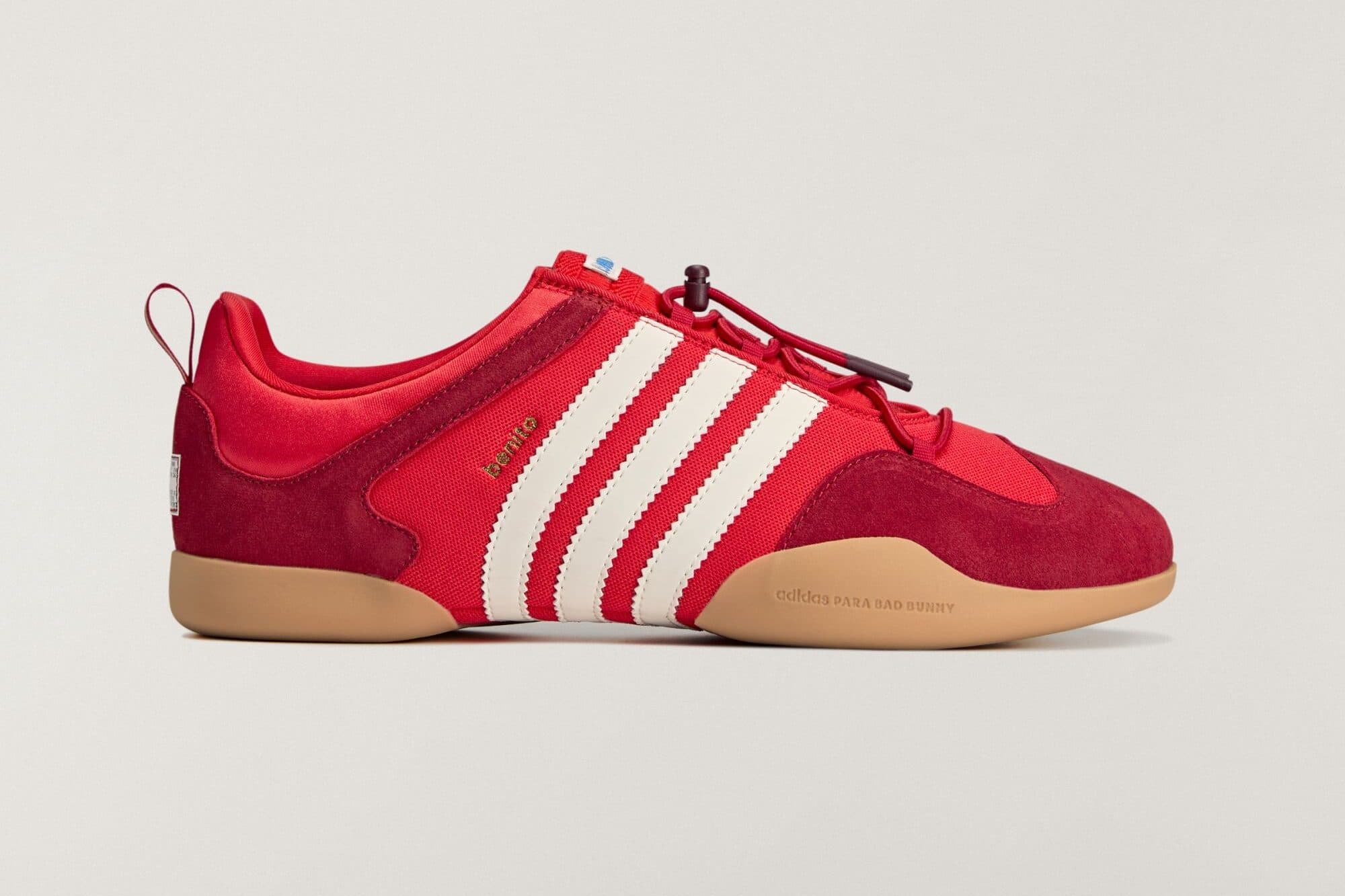 Bad Bunny x adidas Ballerina "Vivid Red" adidas release photo