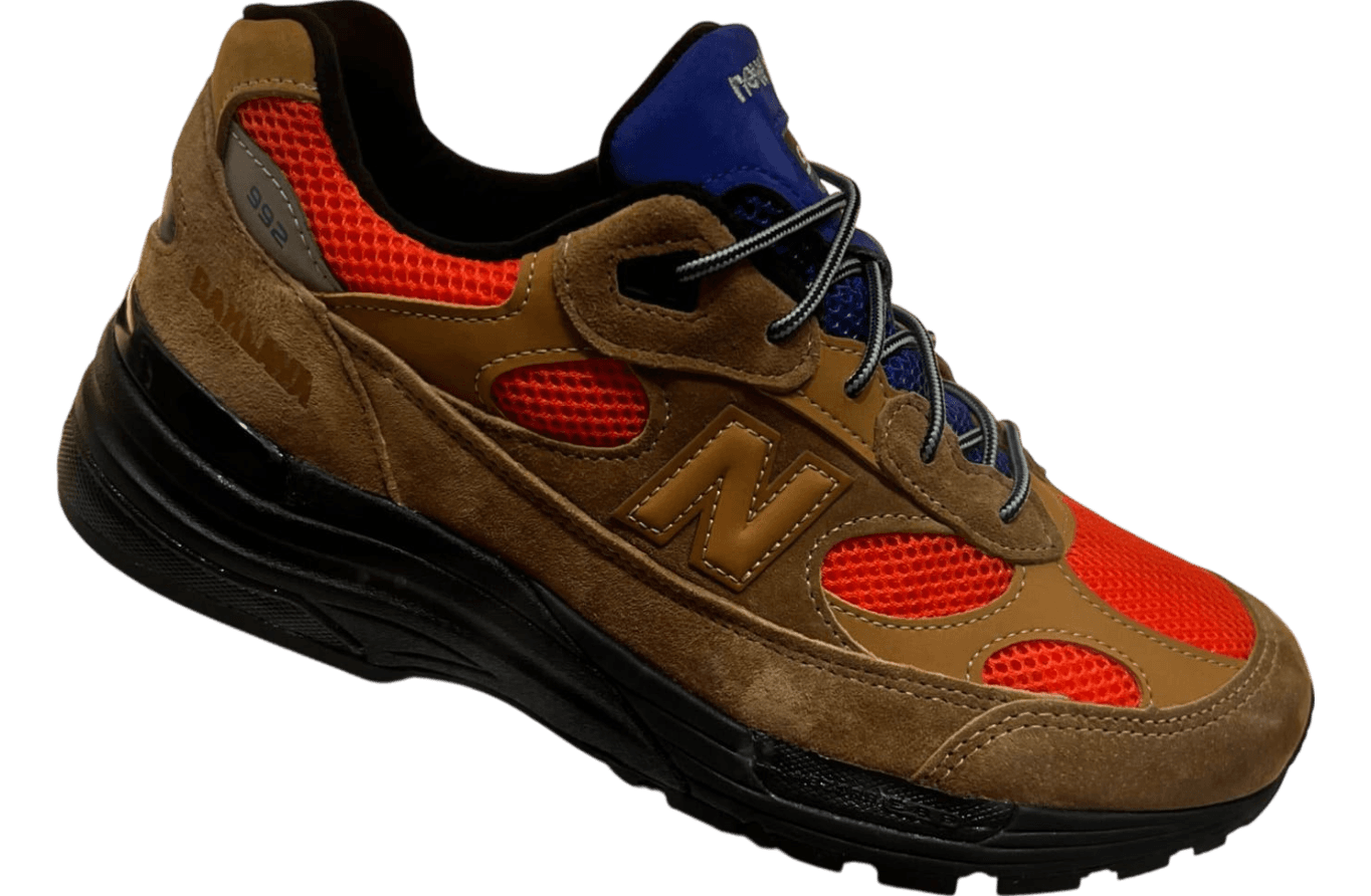 Action Bronson x New Balance 992 Tan / Red New Balance release photo