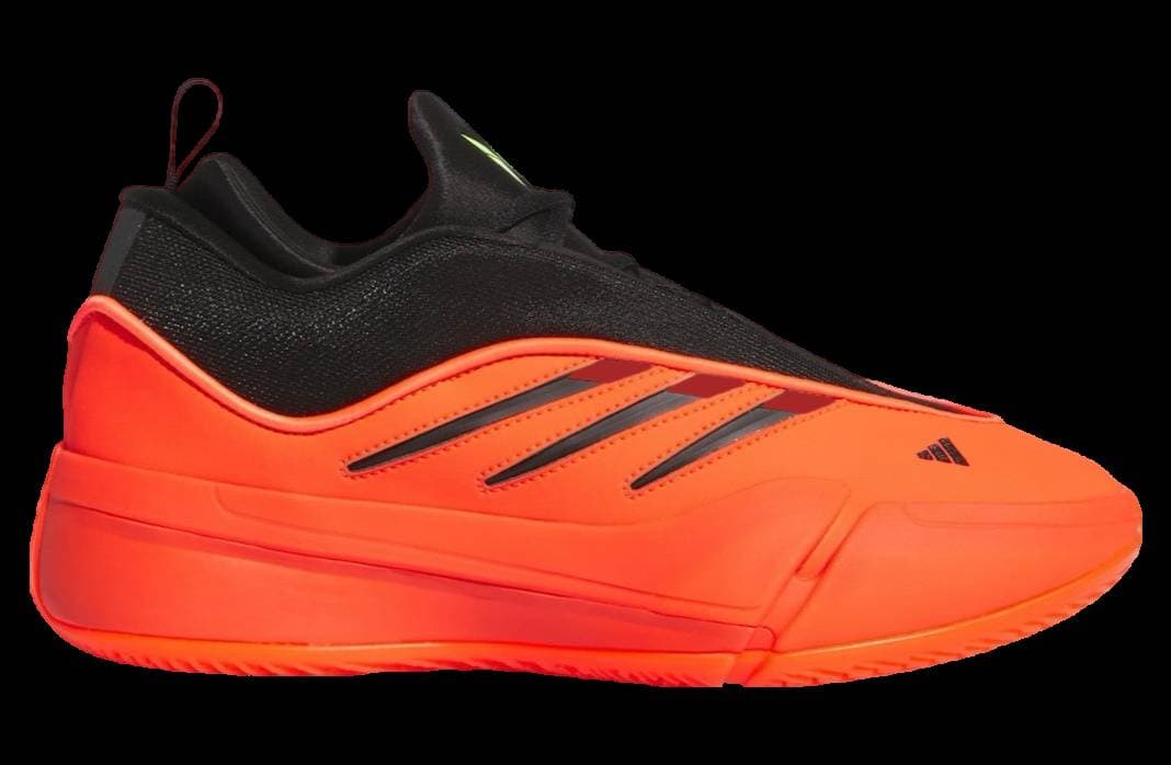 Adidas Dame 9 Solar Red / Core Black adidas release photo