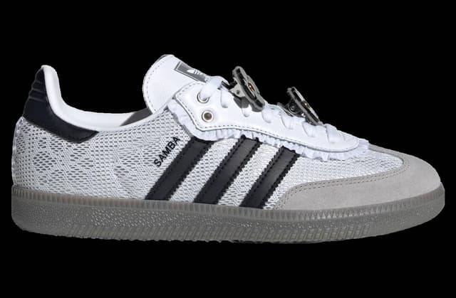 Adidas Samba Lace Flower White / Core Black adidas release photo
