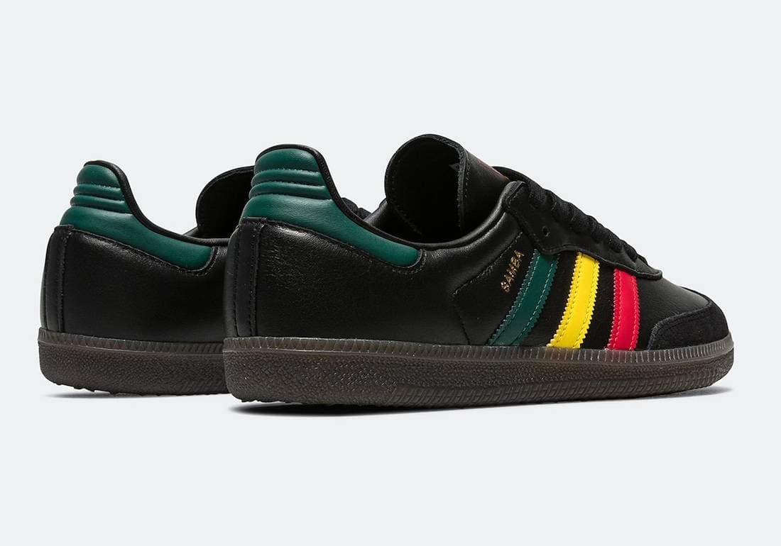 adidas Samba OG Rasta Black release photo 4