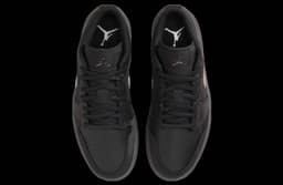 Air Jordan 1 Low Black / Dark Smoke Grey release thumbnail 6