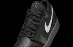 Air Jordan 1 Low Black / Dark Smoke Grey release thumbnail 8