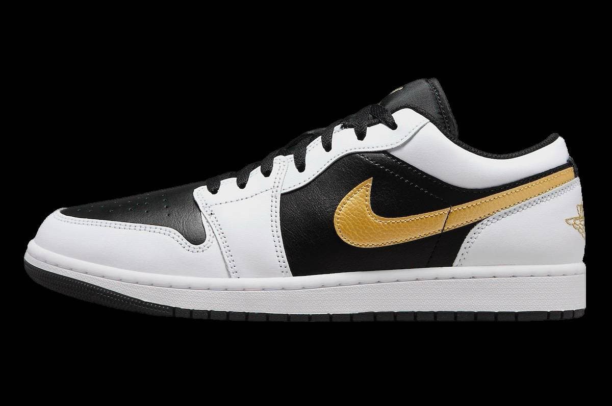 Air Jordan 1 Low Gold Swoosh Jordan release photo