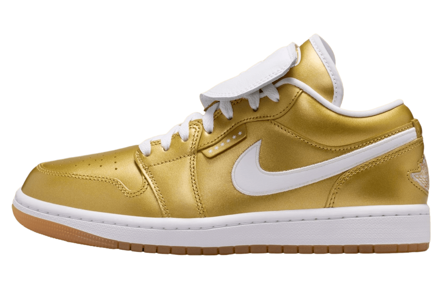 Air Jordan 1 Low Gold / White Jordan release photo