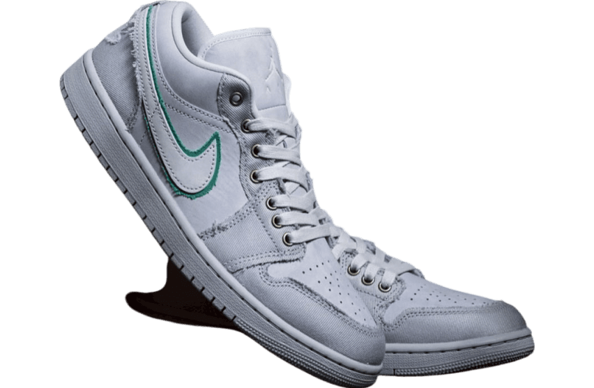 Air Jordan 1 Low SE WMNS Grey / Green Jordan release photo