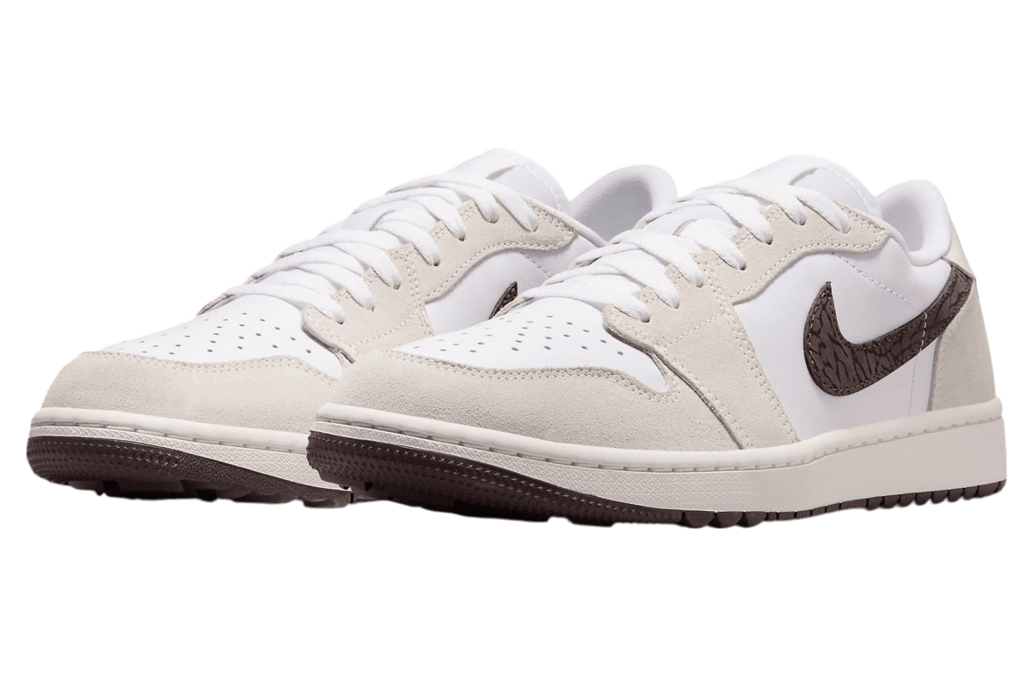 Air Jordan 1 Low White / Baroque Brown release photo 2