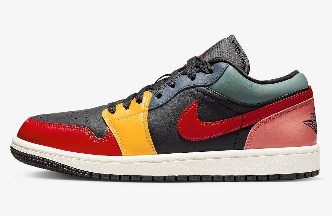 Air Jordan 1 Low WMNS Black Multicolor Jordan release photo