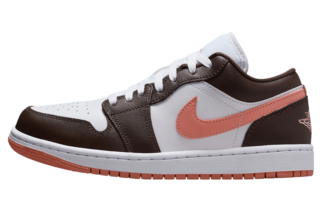 Air Jordan 1 Low WMNS Brown / Pink Jordan release photo