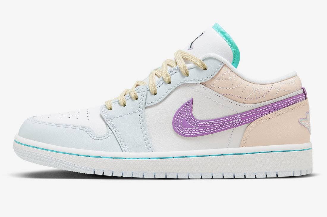 Air Jordan 1 Low WMNS Sashiko Multi-Color Jordan release photo