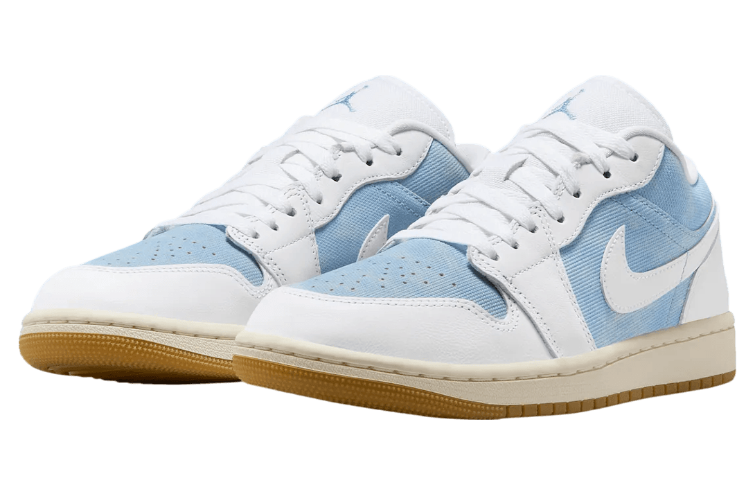 Air Jordan 1 Low WMNS Worn Blue / White release photo 2