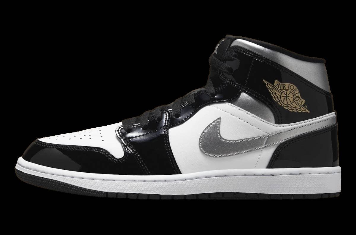 Air Jordan 1 Mid Black Patent Jordan release photo