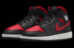 Air Jordan 1 Mid Bred Black / Red release thumbnail 2