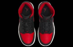 Air Jordan 1 Mid Bred Black / Red release thumbnail 3