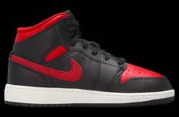 Air Jordan 1 Mid Bred Black / Red release thumbnail 5