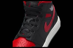 Air Jordan 1 Mid Bred Black / Red release thumbnail 7