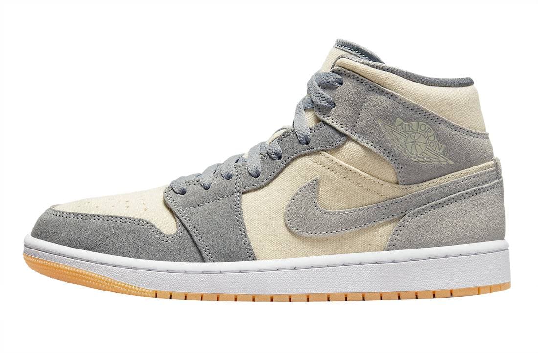 Air Jordan 1 Mid Cream Grey Jordan release photo