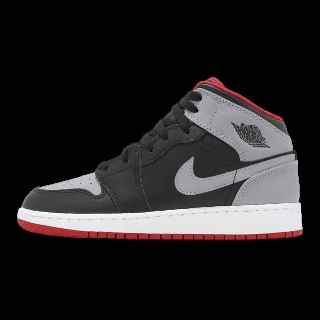 Air Jordan 1 Mid GS Black / Cement Grey Jordan release photo