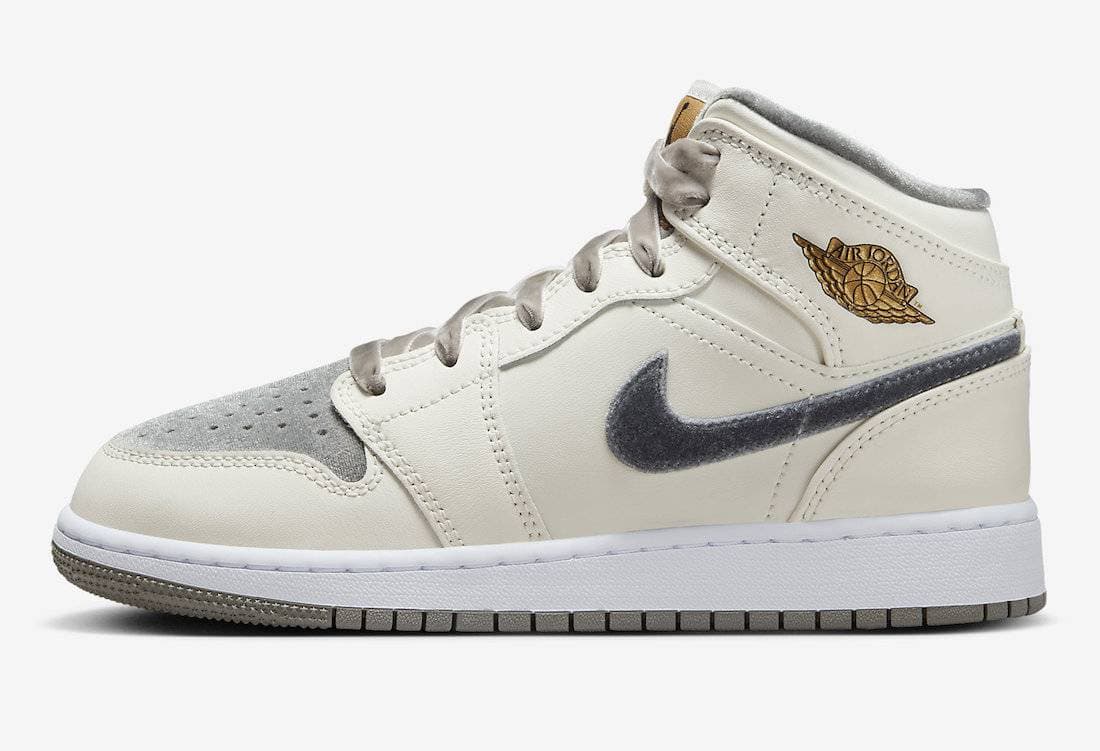 Air Jordan 1 Mid GS Velvet Toe Jordan release photo