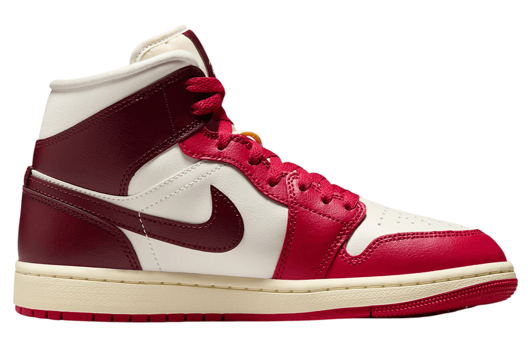 Air Jordan 1 Mid Sail / Mystic Hibiscus release photo 2