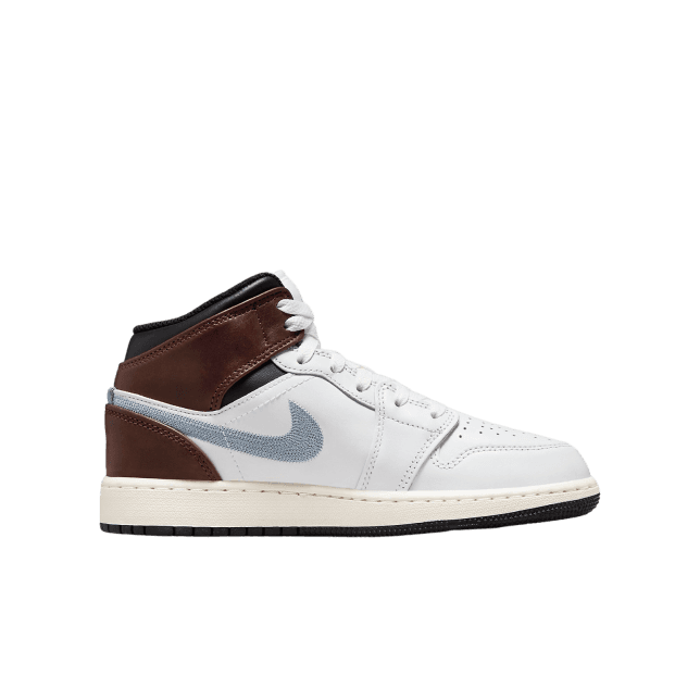 Air Jordan 1 Mid SE GS White / Black / Sail Jordan release photo