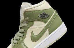 Air Jordan 1 Mid Sea Glass / Oil Green release thumbnail 6