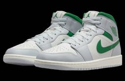 Air Jordan 1 Mid White / Lucky Green release thumbnail 2