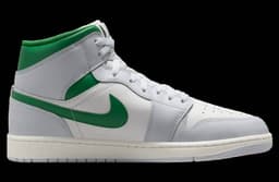 Air Jordan 1 Mid White / Lucky Green release thumbnail 3