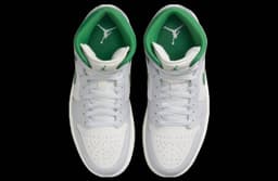 Air Jordan 1 Mid White / Lucky Green release thumbnail 4
